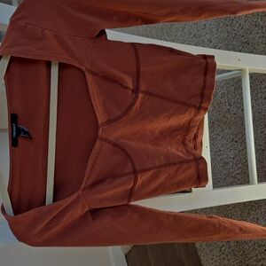Forever 21 Rust Long Sleeve Top